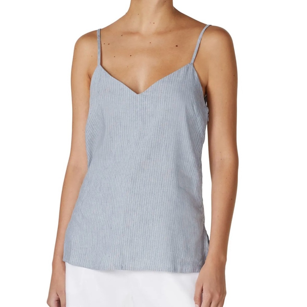Club Monaco Chambray Stripe Casual Cami size medium